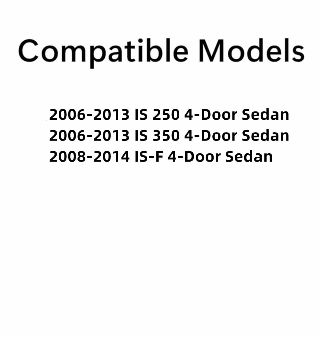 Passenger Right Side Front Door Window Door Glass Compatible with Lexus IS250 2006-2013 /Lexus IS350 2006-2013 /Lexus IS-F 2008-2014 4 Door Sedan Models