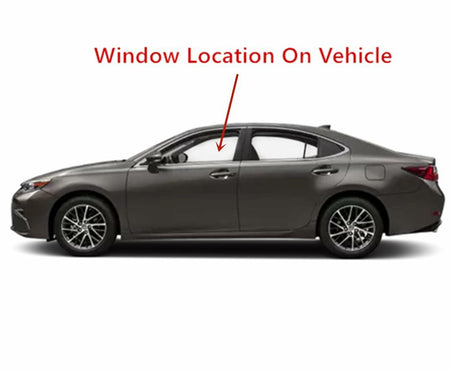 Tempered Driver Left Side Front Door Window Door Glass Compatible with Lexus ES350 / ES300h 2013-2018 Models