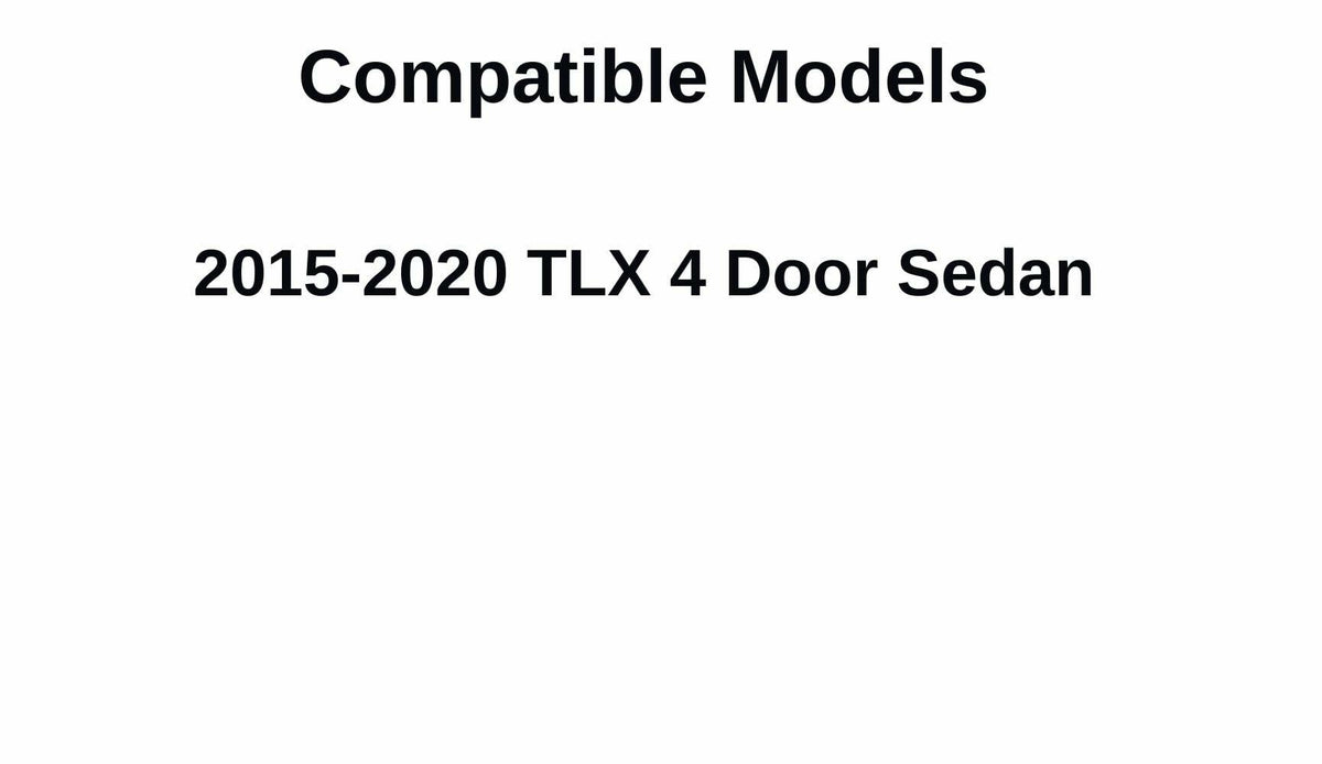 Passenger Right Side Rear Door Window Door Glass Compatible with Acura TLX 2015-2020 Models