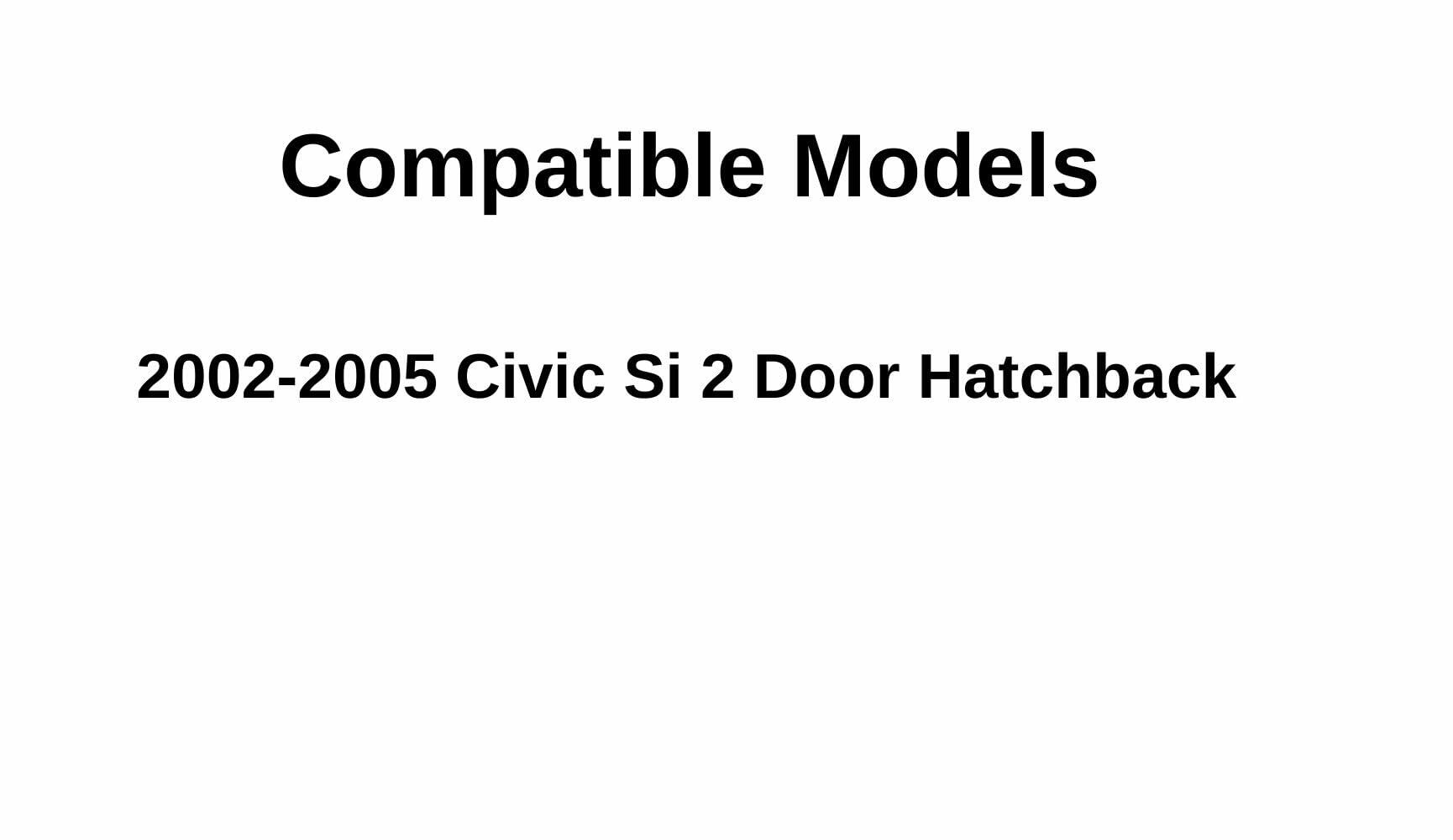Driver Left Door Window Door Glass Compatible with Honda Civic Si 2 Door Hatchback 2002-2005 Models
