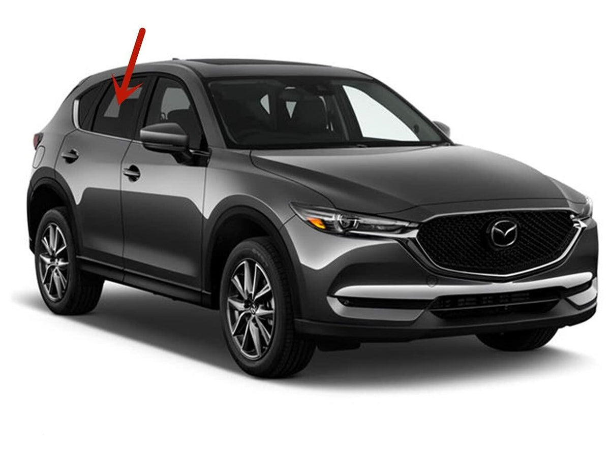Passenger Right Side Rear Door Window Door Glass Compatible with Mazda CX-5 2017-2025 Models