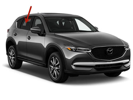Passenger Right Side Rear Door Window Door Glass Compatible with Mazda CX-5 2017-2025 Models