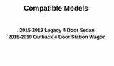 Driver Left Side Front Door Window Door Glass Compatible with Subaru Legacy / Outback 2015-2019 Models