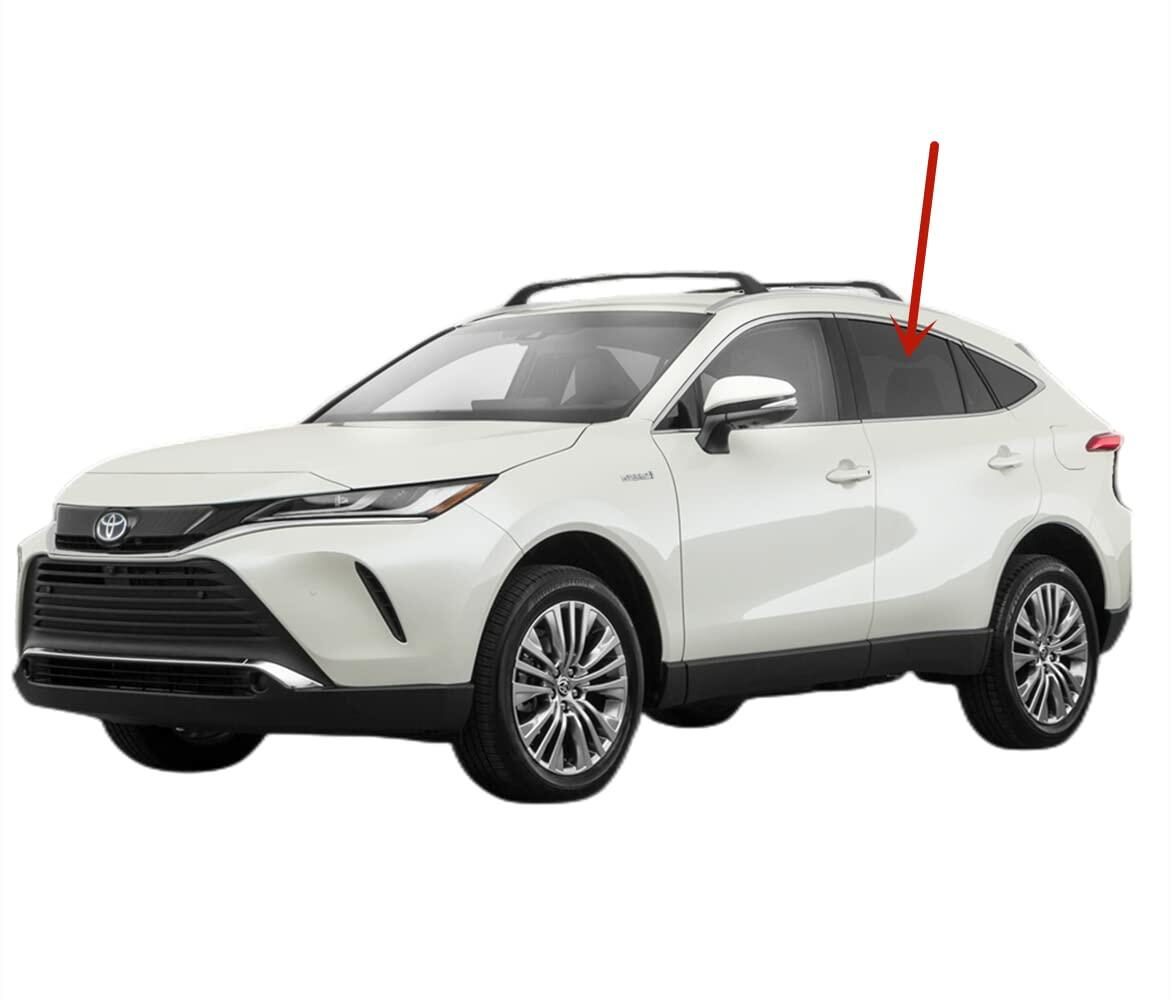 Privacy Driver Left Side Rear Door Window Door Glass Compatible with Toyota Venza 2021-2024 Models