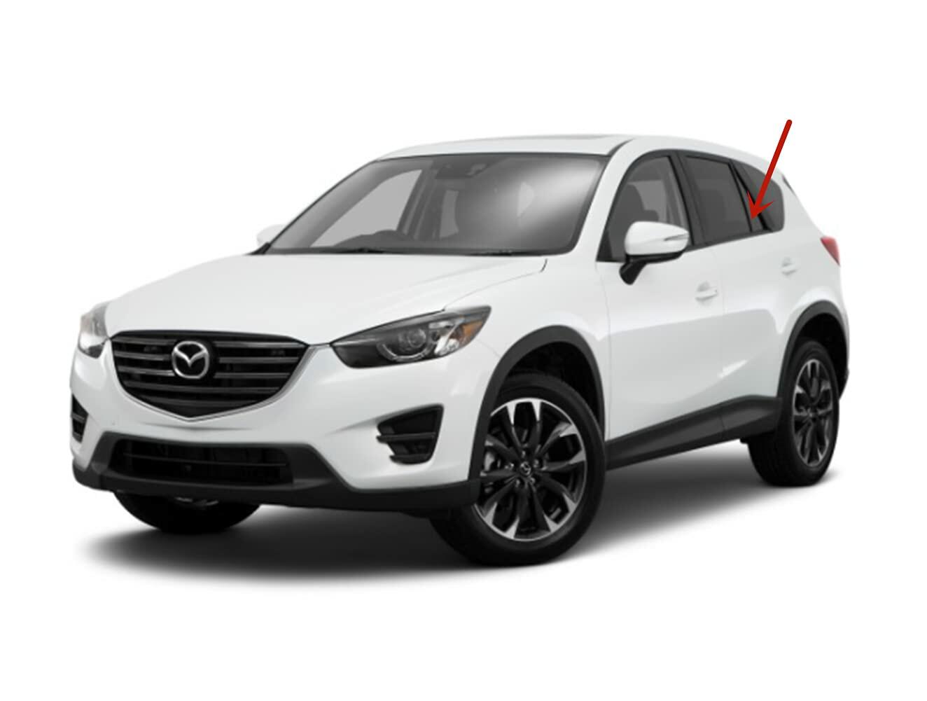 Driver Left Side Rear Vent Window Vent Glass Compatible with Mazda CX-5 2013-2016 Models