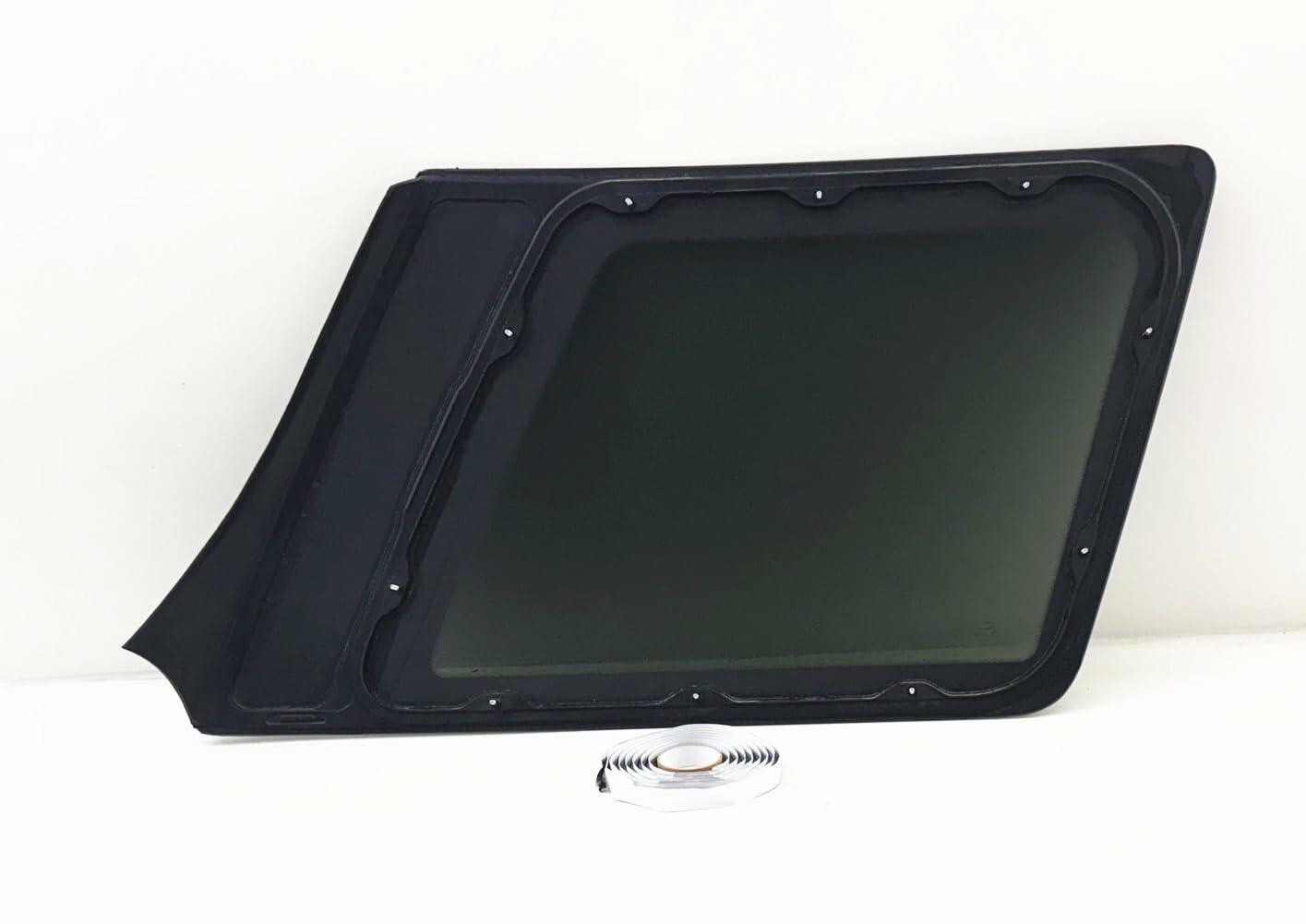 NAGD Tempered Glass Left Side Rear Quarter Window for Ford Explorer / Mercury Mountaineer 2003-2010 4-Door Models (Black, Rear, Passenger Side, Car)