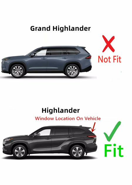 Heated Back Window Back Glass Compatible with Toyota Highlander 2020-2025 Models