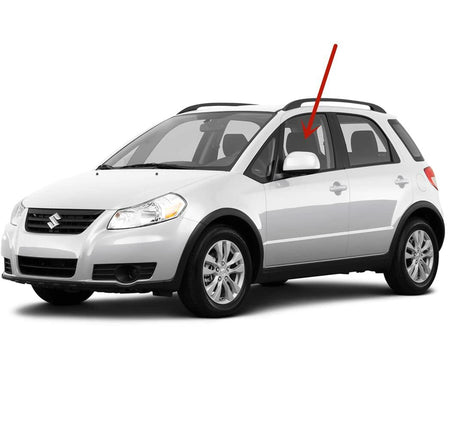 Driver Left Side Front Door Window Door Glass Compatible with Suzuki SX4 4 Door Hatchback/Sedan 2007-2013 Models