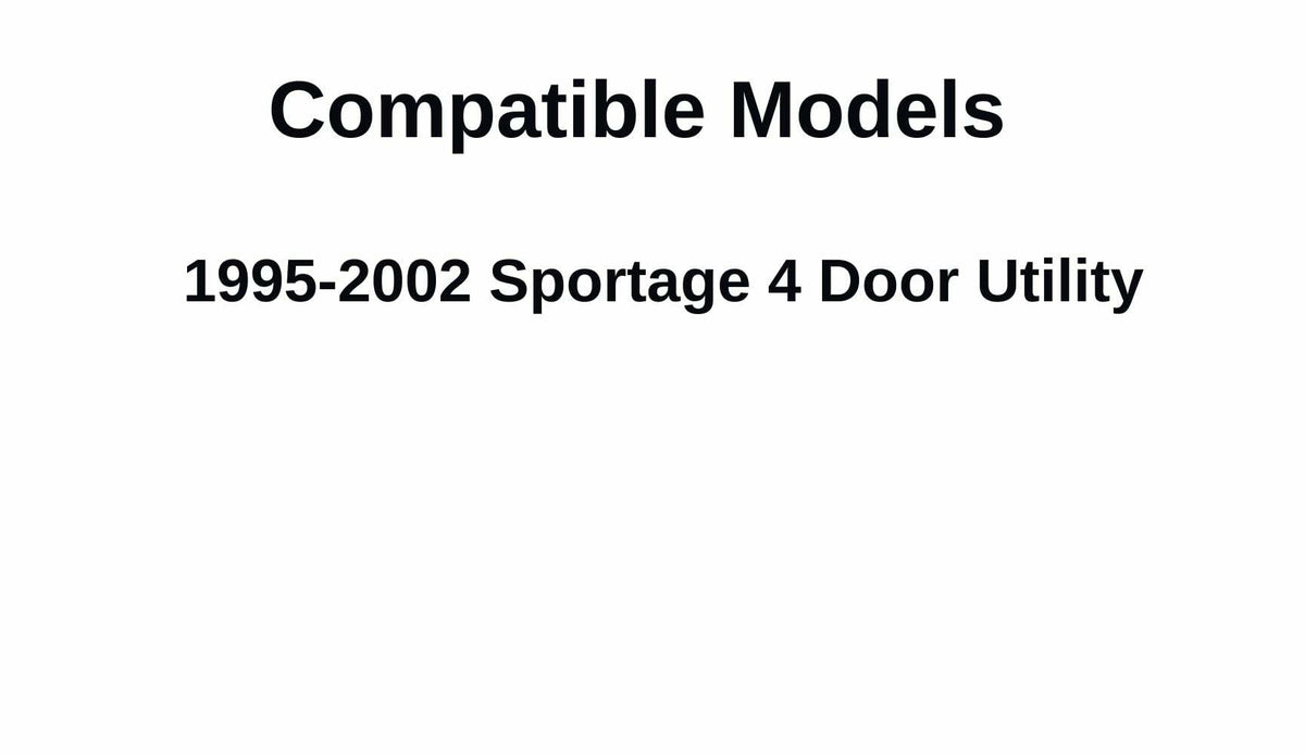 Passenger Right Side Quarter Glass Quarter Window Compatible with Kia Sportage 1995-2002 4 Door Models