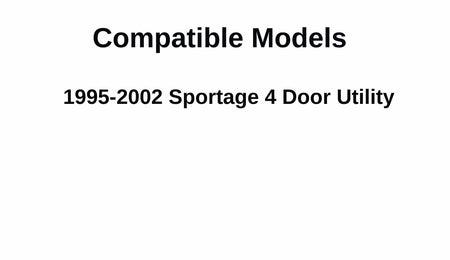Passenger Right Side Quarter Glass Quarter Window Compatible with Kia Sportage 1995-2002 4 Door Models