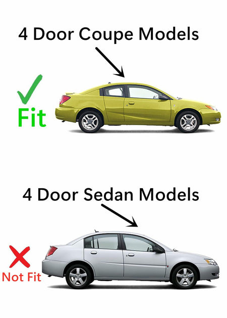 Passenger Right Side Door Window Door Glass Compatible with Saturn Ion 4 Door Coupe 2003-2007 Models