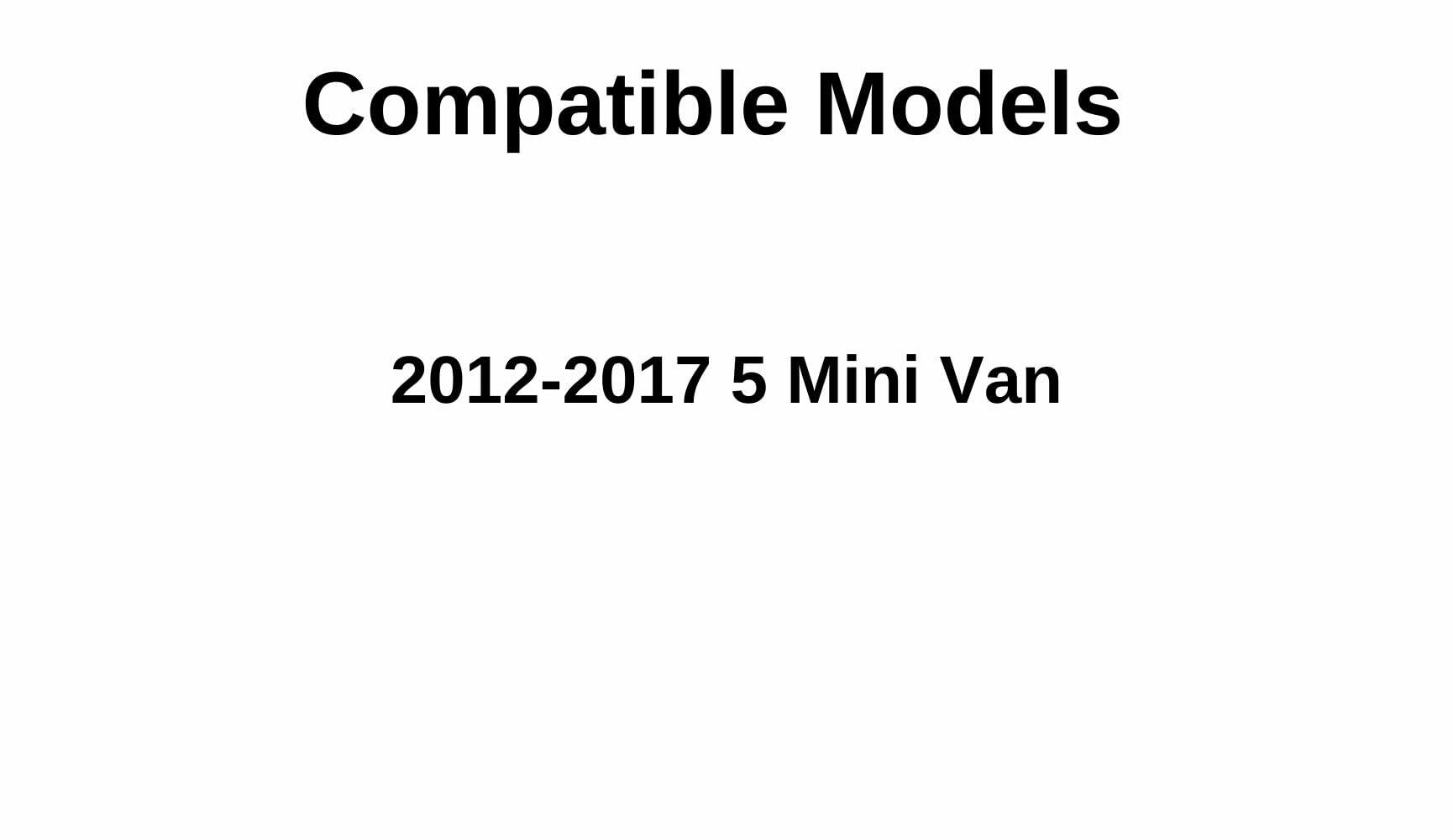 Driver Left Side Quarter Window Quarter Glass Compatible with Mazda 5 Mini Van 2012-2017 Models
