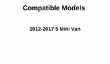 Driver Left Side Quarter Window Quarter Glass Compatible with Mazda 5 Mini Van 2012-2017 Models