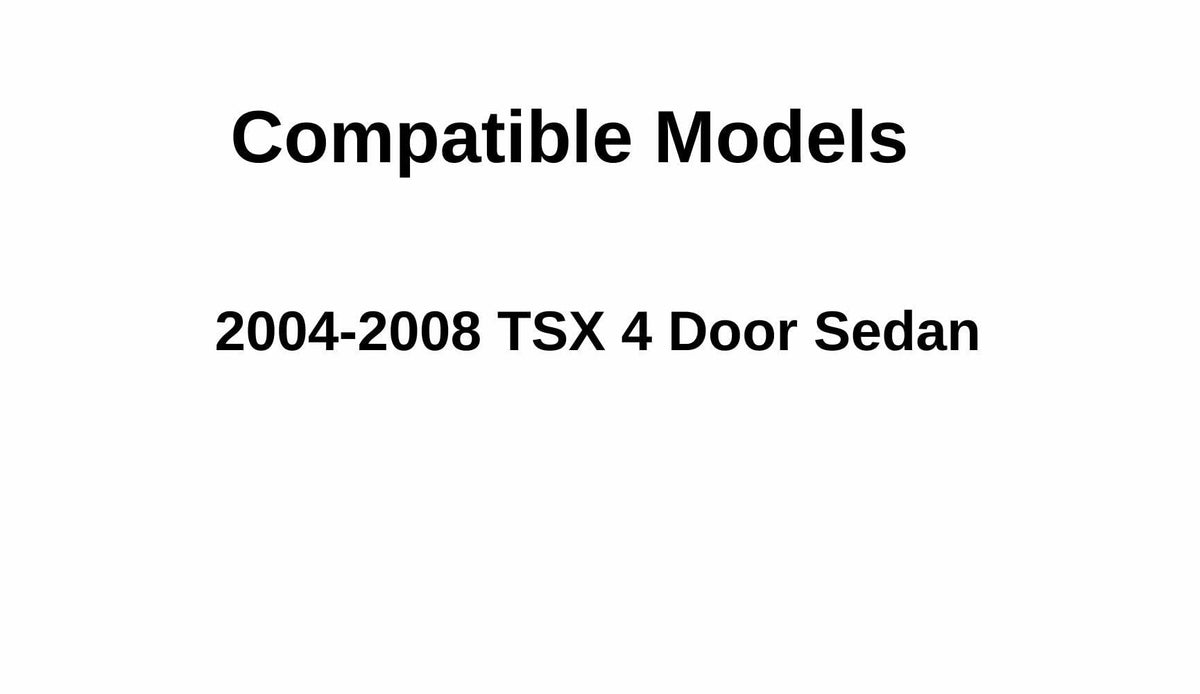 Driver Left Side Front Door Window Door Glass Compatible with Acura TSX 4 Door Sedan 2004-2008 Models