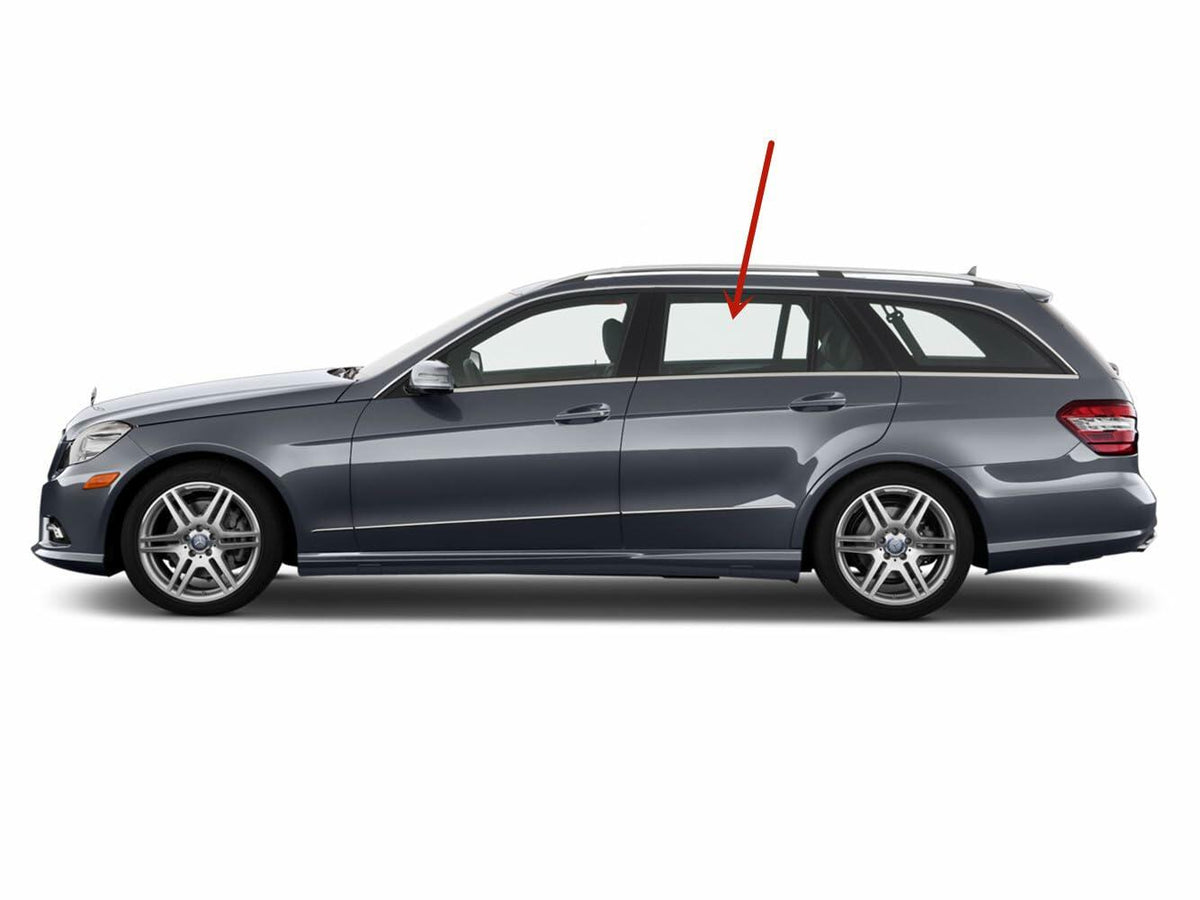 Tempered Diver Left Side Rear Door Window Door Glass Compatible with Mercedes Benz E350 E63AMG 4 Door Wagon 2011-2017 Models