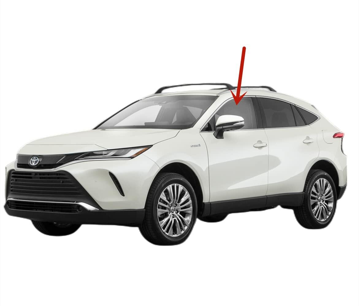 Driver Left Side Front Door Window Door Glass Compatible with Toyota Venza 2021-2024 Models