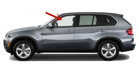 Driver Left Side Front Door Window Door Glass Compatible with BMW X5 2007-2013 Models