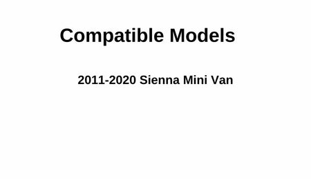 Movable Passenger Right Side Quarter Window Quarter Glass Compatible with Toyota Sienna 2011-2020 Models