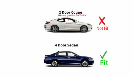 Passenger Right Side Door Window Door Glass Compatible with Honda Accord 2 Door Coupe 2013-2017 Models