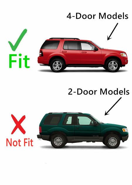 Tempered Passenger Right Side Quarter Window Glass Compatible with Ford Explorer / Mercury Mountaineer 2003-2010 4-Door Models