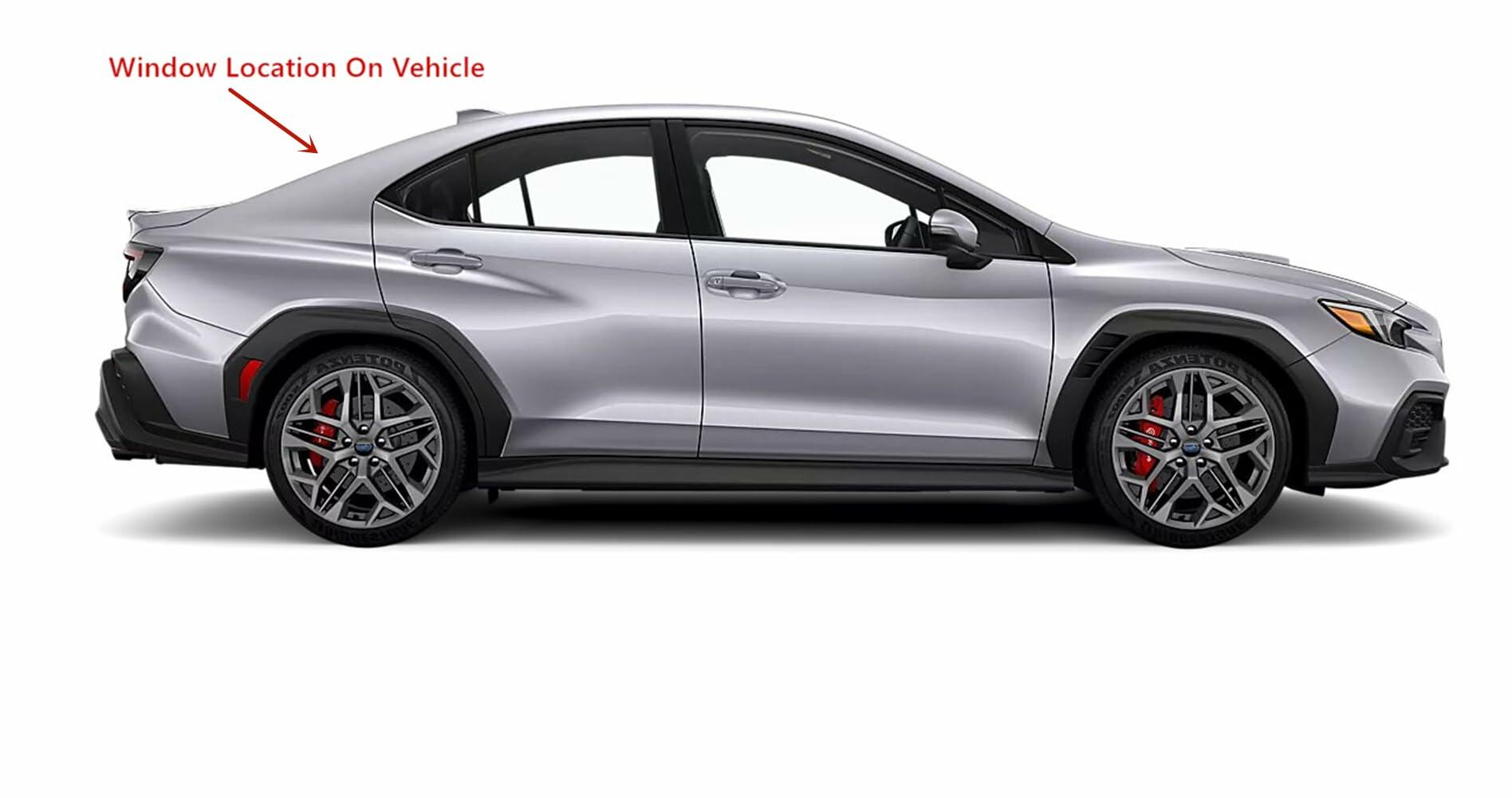 Heated Rear Tailgate Liftgate Back Window Back Glass Compatible with Subaru WRX 2022-2025 Models