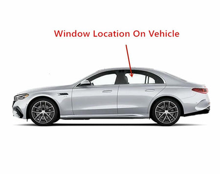 Driver Left Side Rear Door Window Door Glass Compatible with Mercedes Benz E300 E43AMG 2017-2019 / E350 2020-2023 / E53AMG 2019-2023 4-Door Sedan Models