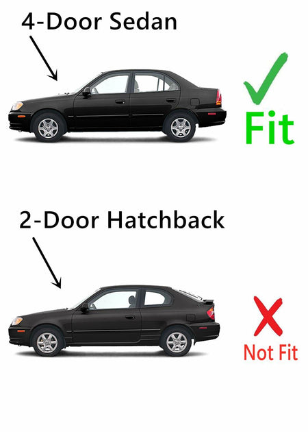 Driver Left Side Front Door Window Door Glass Compatible with Hyundai Accent/Dodge Verna 2000-2005 4 Door Models