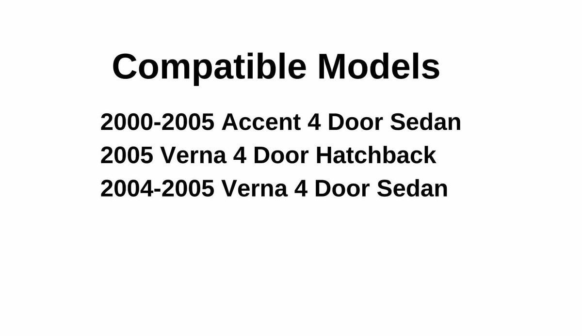 Driver Left Side Front Door Window Door Glass Compatible with Hyundai Accent/Dodge Verna 2000-2005 4 Door Models