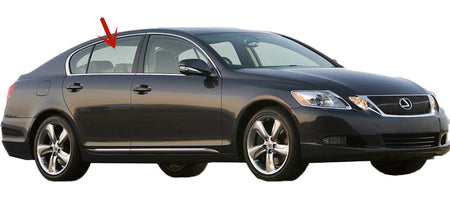 Passenger Right Side Rear Door Window Door Glass Compatible with Lexus GS300 / GS350 / GS430 / GS450 / GS460 4 Door Sedan 2006-2012 Models
