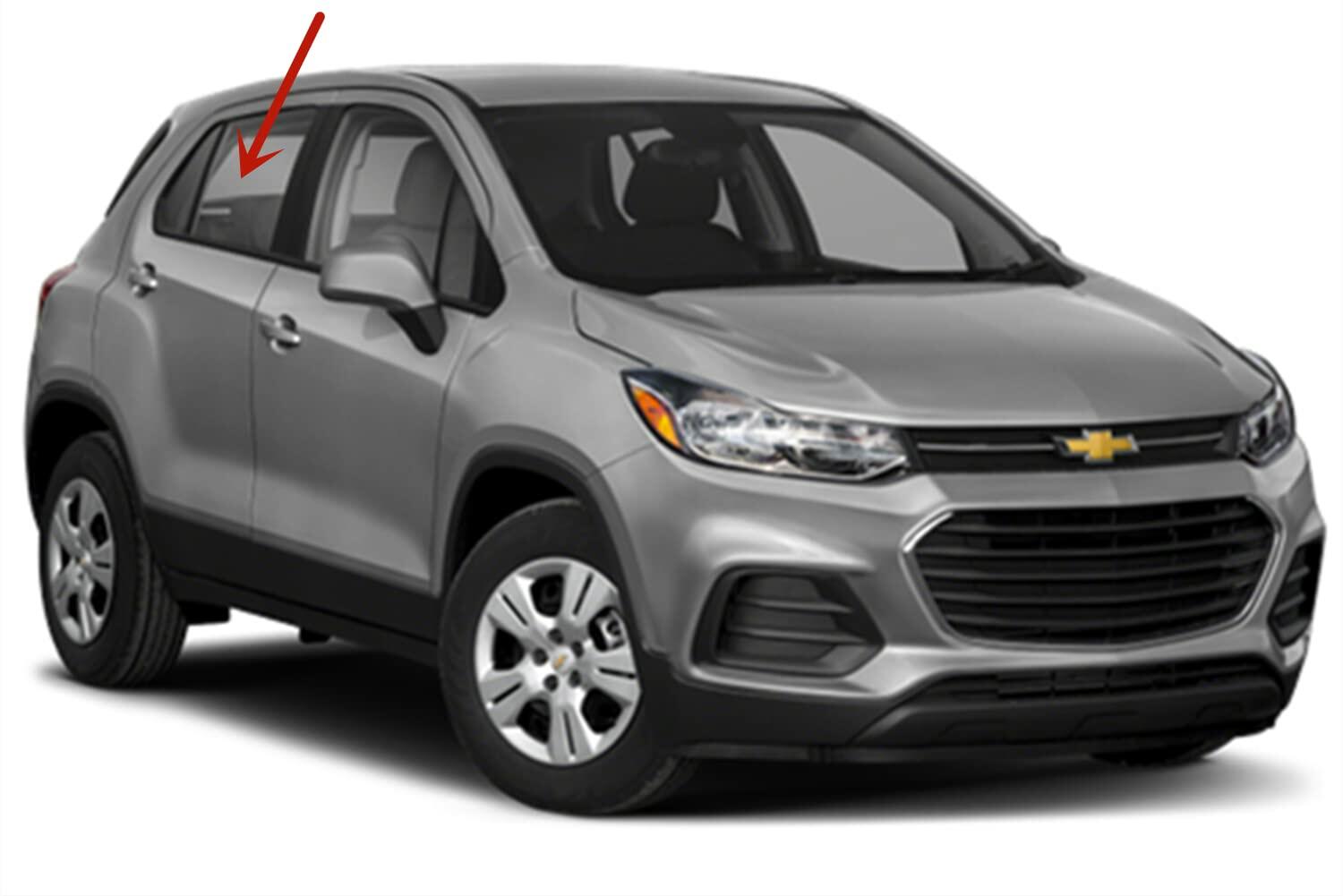 Factory Dark-Greenish Privacy Tinted Passenger Right Side Rear Door Window Door Glass Compatible with Chevrolet Trax 2013-2022 Models