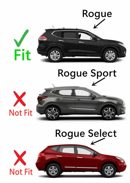 Passenger Right Side Rear Door Window Door Glass Compatible with Nissan Rogue 2014-2020 Models (Not For Rogue Sport or Rogue Select)