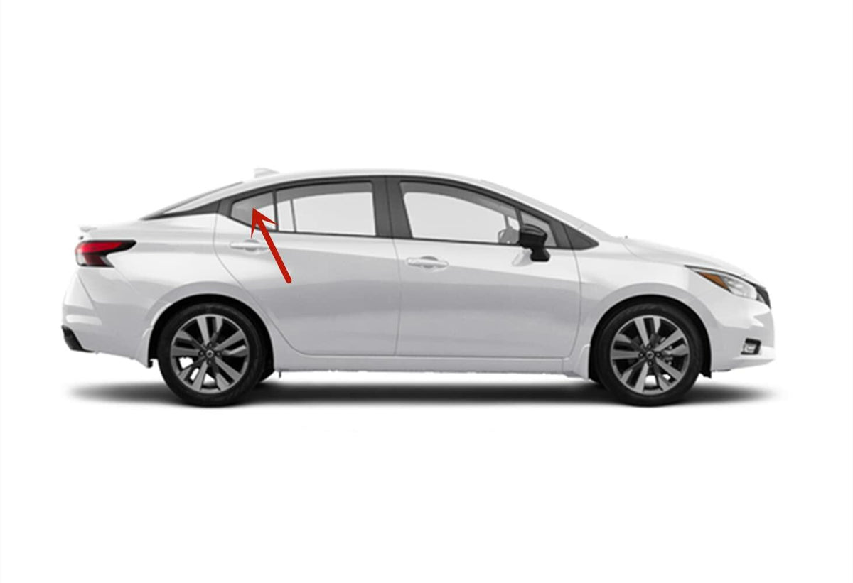 Passenger Right Side Rear Vent Window Vent Glass Compatible With Nissan Versa 2020-2025 Models