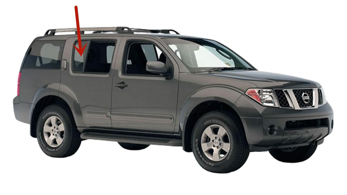 Passenger Right Side Rear Vent Window Vent Glass Compatible with Nissan Pathfinder 2005-2012 Models