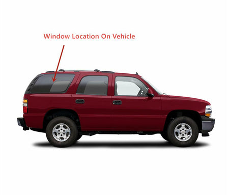 Passenger Right Side Rear Quarter Window Quarter Glass Compatible with GMC Yukon/Chevrolet Tahoe 2000-2006 Models (Not for 2000 Yukon Denali/Tahoe Z71)