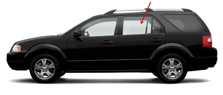 Driver Left Side Rear Door Window Door Glass Compatible with Ford Freestyle 2005-2007 Models/Ford Taurus X 2008-2009 Models