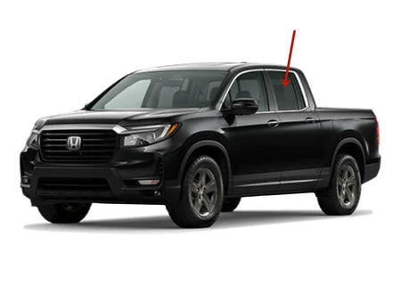 Driver Left Side Rear Door Window Door Glass Compatible with Honda Ridgeline 2017-2025 Models