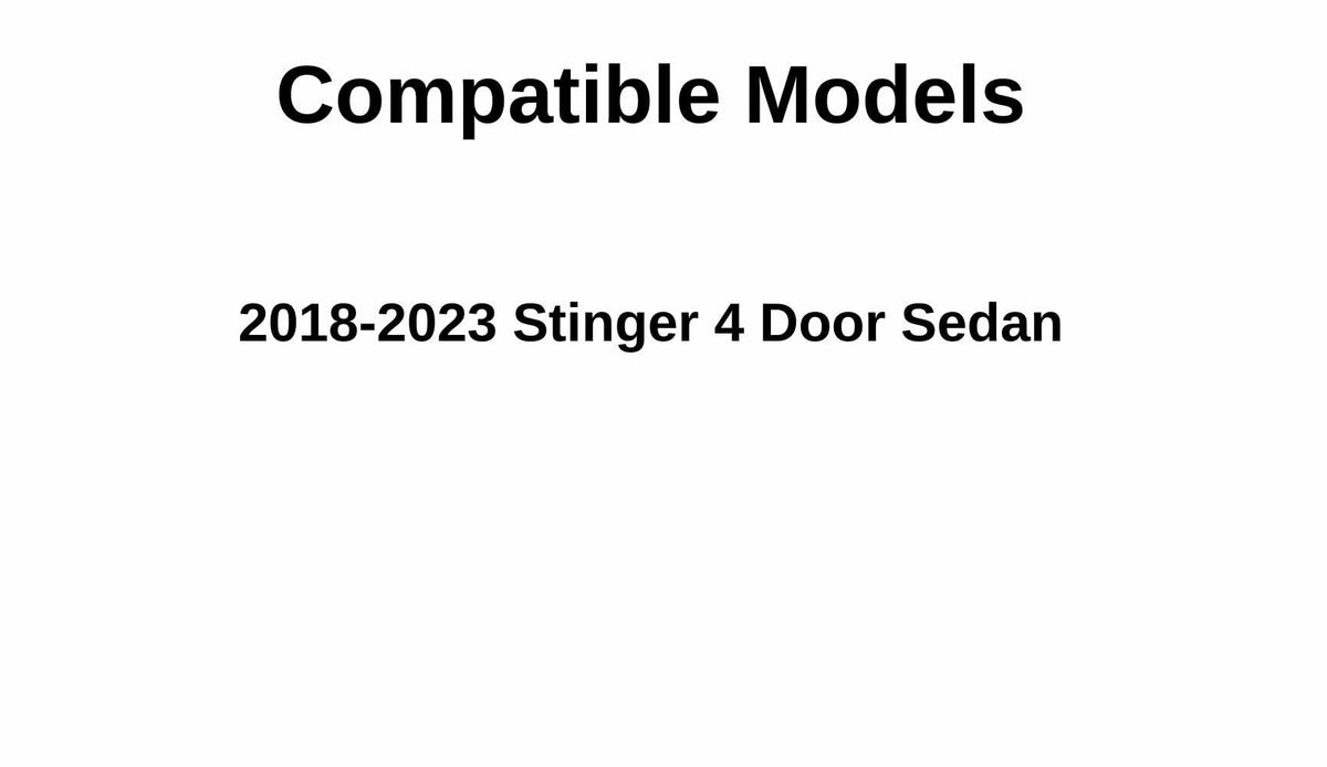 Tempered Driver Left Side Front Door Window Door Glass Compatible with Kia Stinger 2018-2023 Models