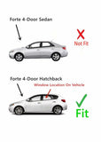 OEM Driver Left Side Rear Door Window Door Glass Compatible with Kia Forte 4 Door Hatchback 2011-2013 Models