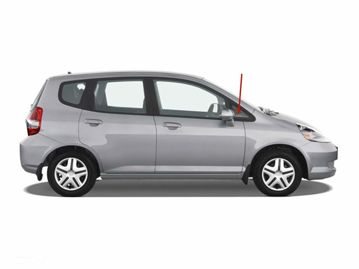 Passenger Right Side Front Vent Window Vent Glass Compatible with Honda Fit 2006-2008 Models