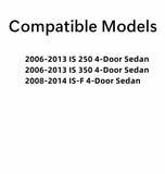 Driver Left Side Front Door Window Door Glass Compatible with Lexus IS250 2006-2013 / Lexus IS350 2006-2013 / Lexus IS-F 2008-2014 4 Door Sedan Models