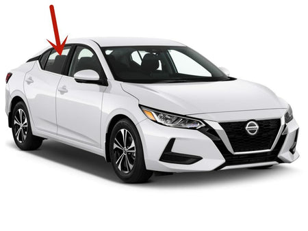 Passenger Right Side Rear Door Window Door Glass Compatible with Nissan Sentra 2020-2025 Models