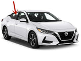 Passenger Right Side Rear Door Window Door Glass Compatible with Nissan Sentra 2020-2025 Models