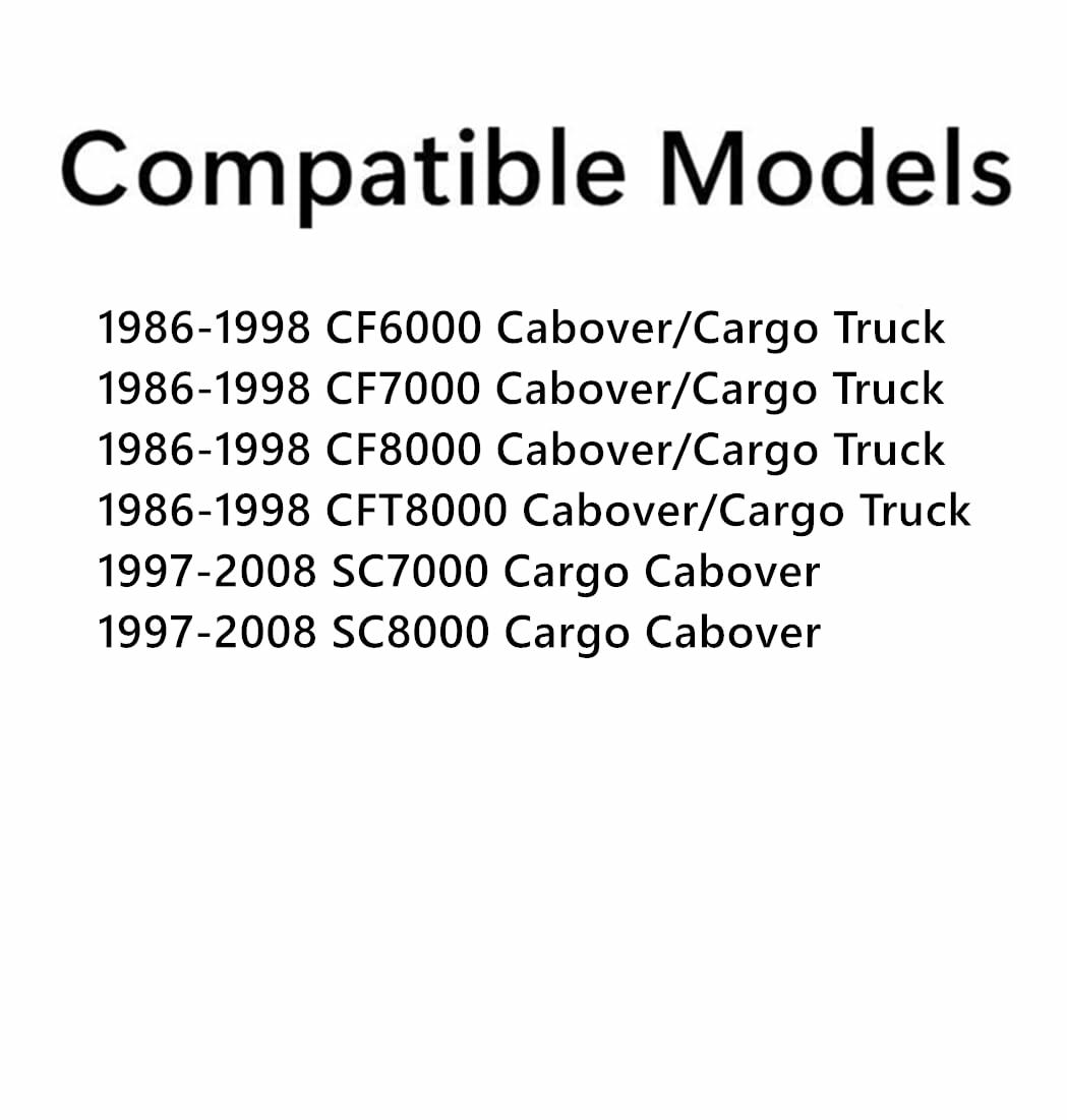 Tempered Passenger Right Side Front Door Window Door Glass Compatible with Ford CF6000 CF7000 CF8000 CFT8000 1986-1998 / Sterling Trucks SC7000 SC8000 1997-2008 Cabover/Cargo Truck