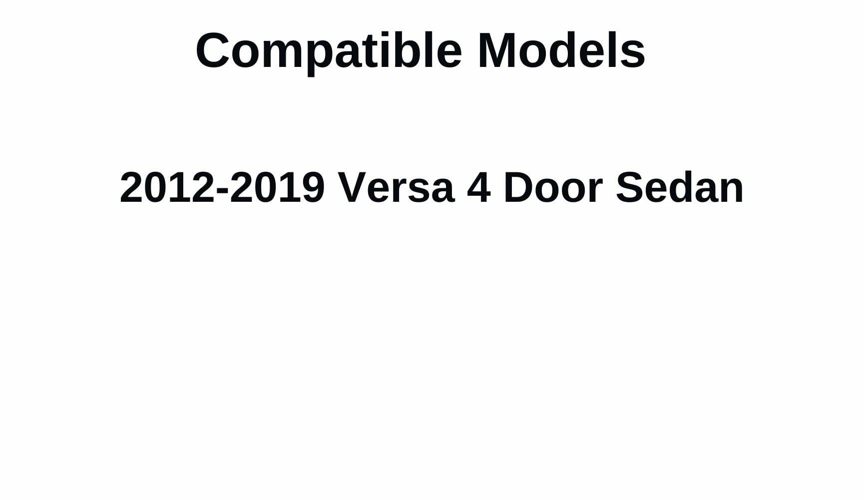 Passenger Right Side Rear Door Window Door Glass Compatible with Nissan Versa 4 Door Sedan 2012-2019 Models