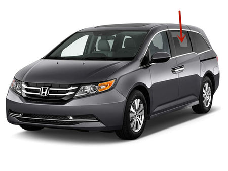 Driver Left Side Rear Sliding Cargo Door Window Door Glass Compatible with Honda Odyssey 2011-2017 Models