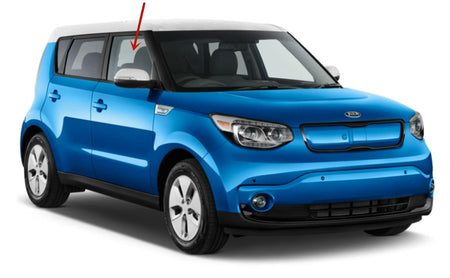 Passenger Right Side Front Door Window Door Glass Compatible with Kia Soul 2014-2019 Models / Soul EV 2016-2018 Models