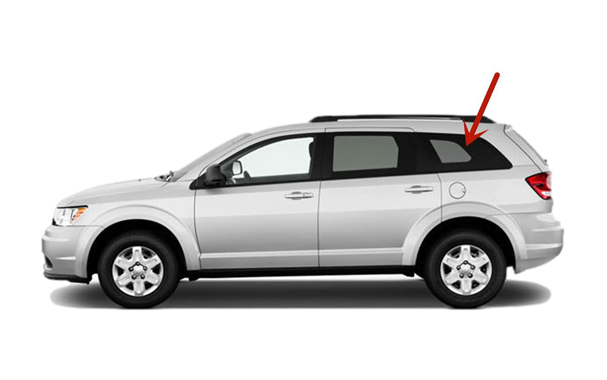 OEM Driver Left Side Rear Quarter Window Quarter Glass Compatible with Dodge Journey 2009-2020 Models