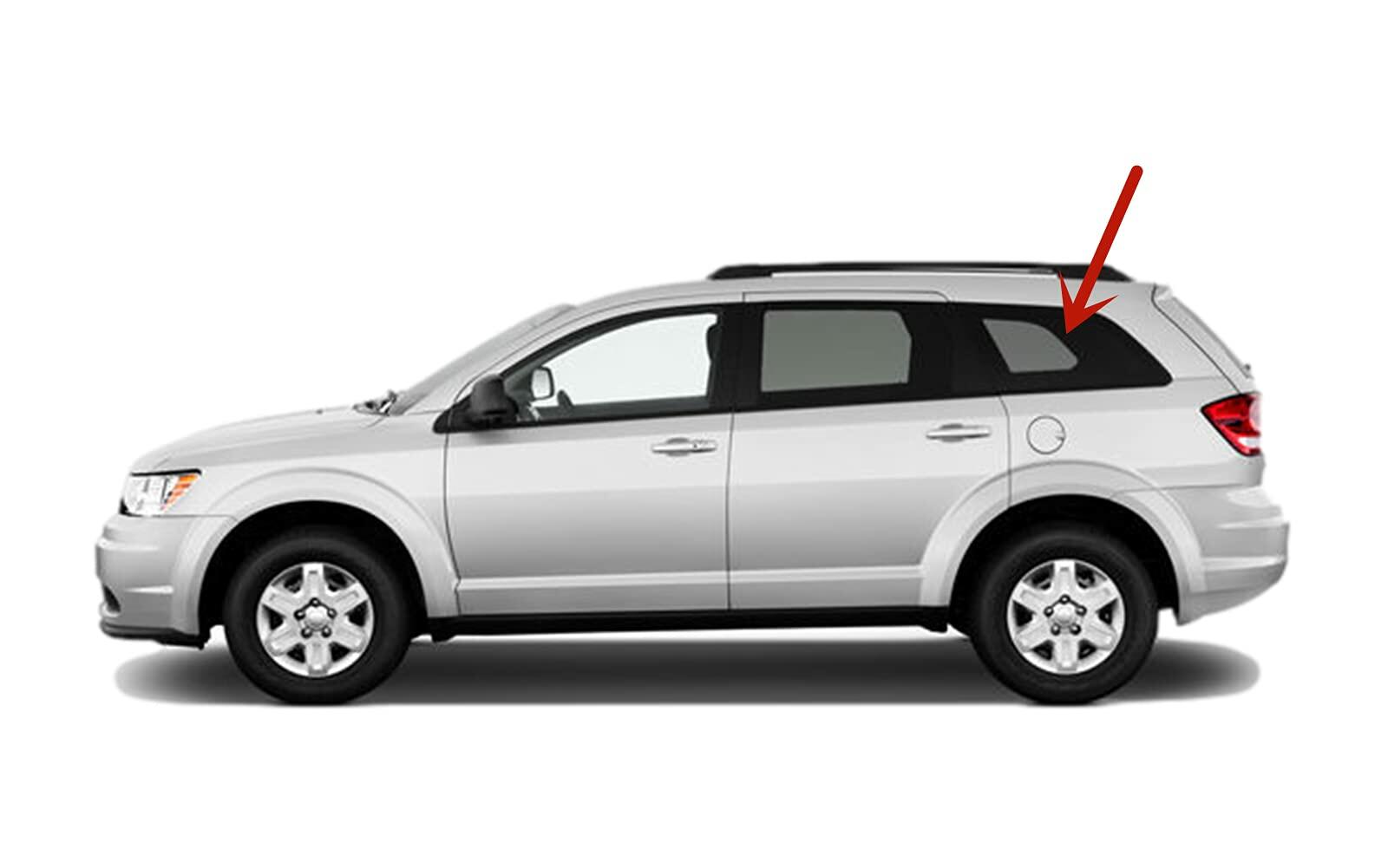 OEM Driver Left Side Rear Quarter Window Quarter Glass Compatible with Dodge Journey 2009-2020 Models
