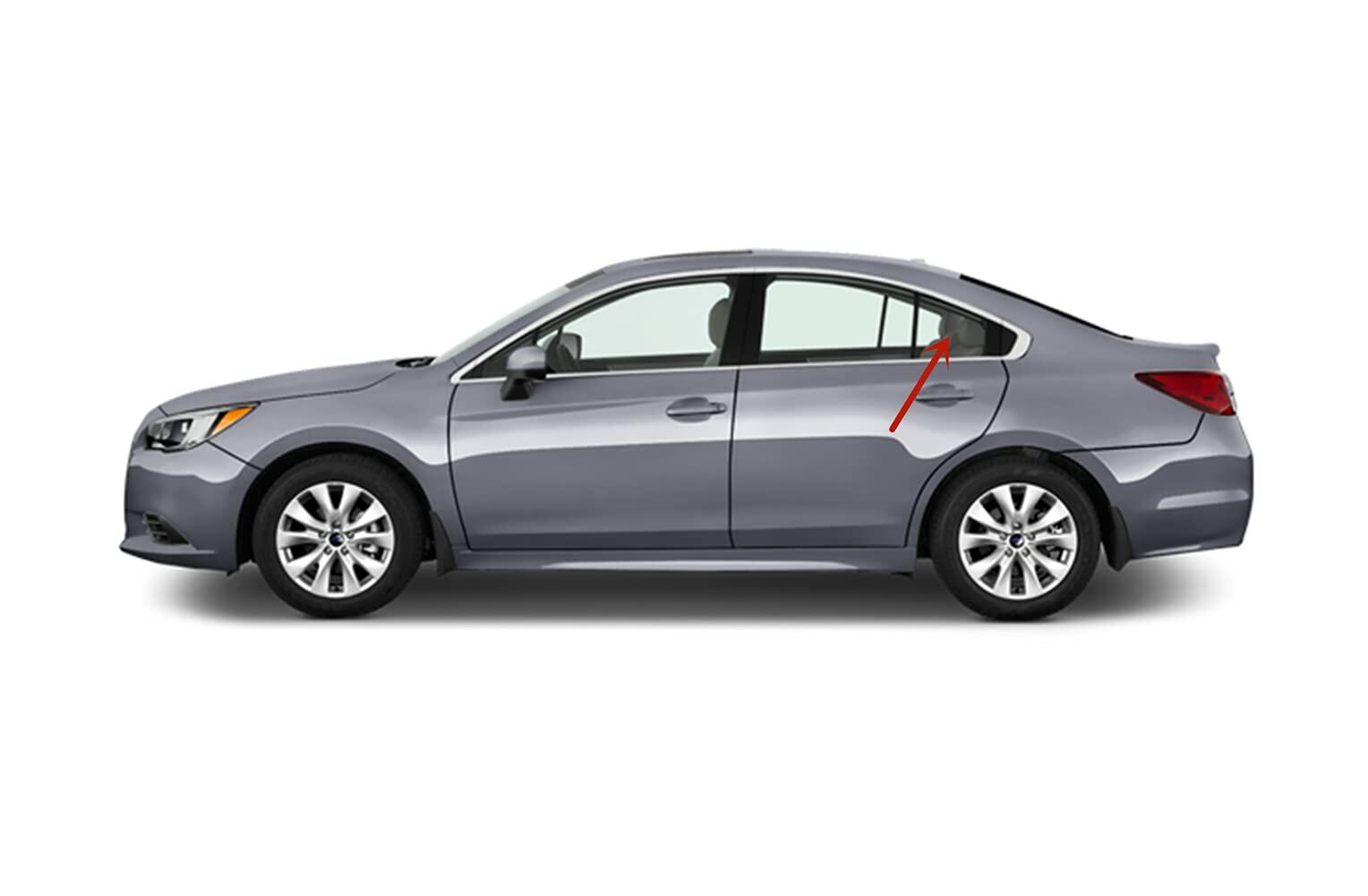 Driver Left Side Rear Vent Window Vent Glass Compatible with Subaru Legacy 2010-2014 Models