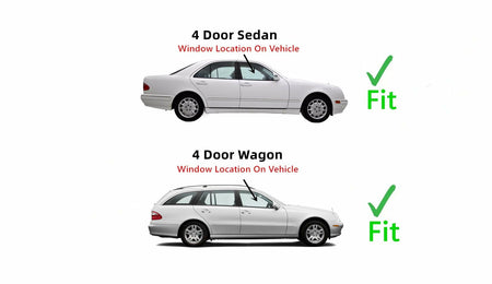 Passenger Right Side Front Door Window Door Glass Compatible with Mercedes Benz E300 E320 E420 E55AMG E500 Models
